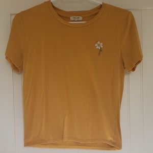 Yellow t-shirt flower